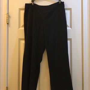 Black side zipper petite slacks